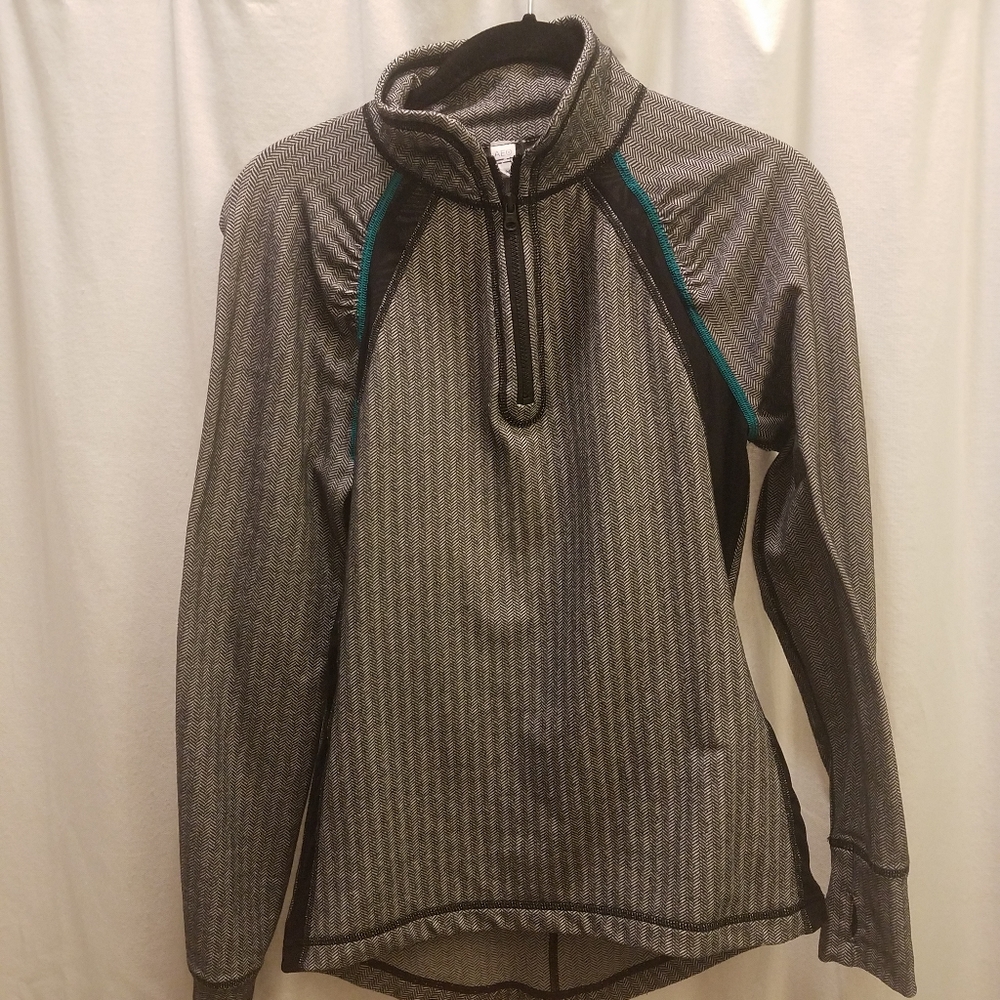AE work out top zip mesh